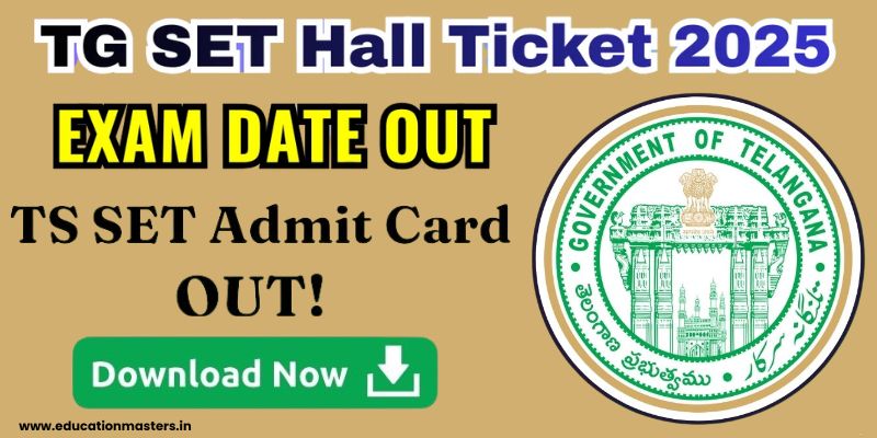 TS SET Admit Card 2025